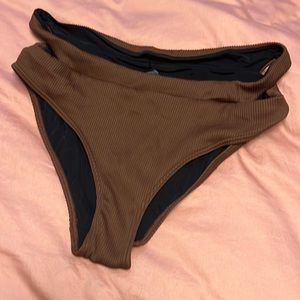 Maison Simons ribbed bathing suit bottom with side cut-outs